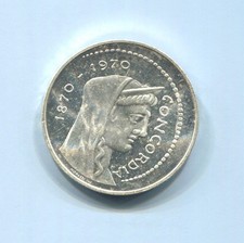 ITALIA - FANTASTICO CENTENARIO D'ARGENTO PROOFLIKE DI ROMA COME CAPITALE 1000 LIRE, ND