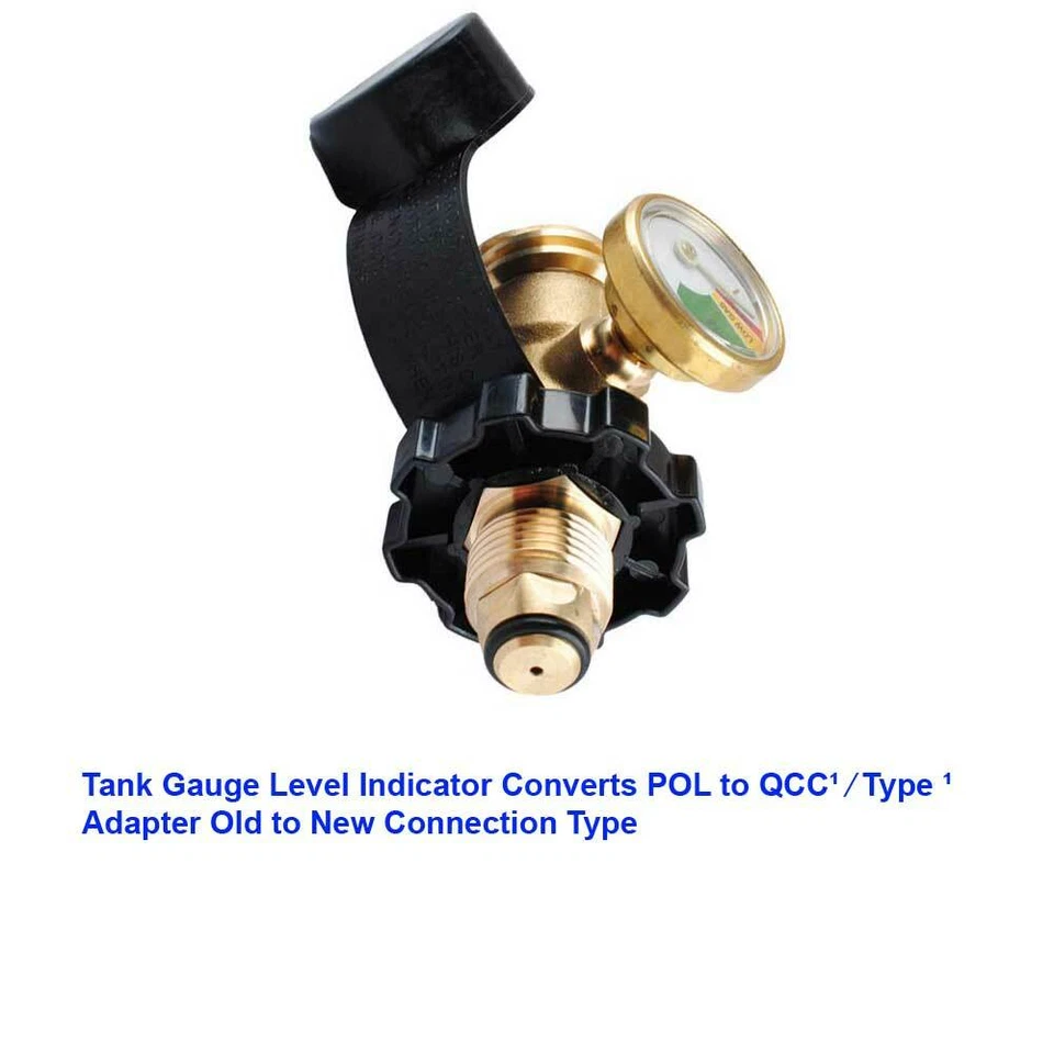 Indicador de nivel de tanque de propano detector de fugas convierte POL a QCC1 / Tipo 1 A Foto 4 de 4