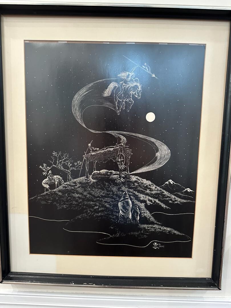 【ラプンツェル様用】ARES / Mother Earth To Father D L Valdes - Native American Art 