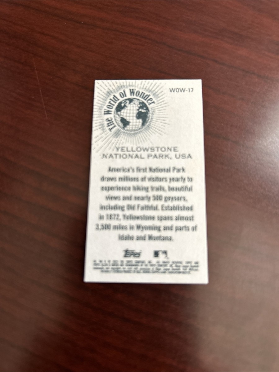2023 Topps Allen Ginter - World of Wonder Mini Yellowstone