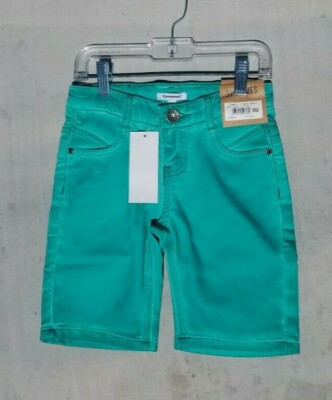 3Pommes a French Designer - Boys 5T/6T - Med. Green - Bermuda Shorts