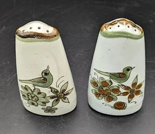 El Palomar Ken Edwards Mexican Pottery Folk Salt Pepper Shakers Blue Bird