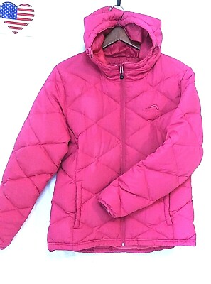 POLAR EDGE Size L Woman's Goose down Feather Puffer Jacket Color Pink