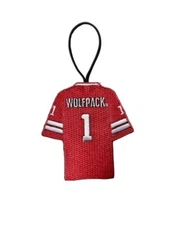 NCAA North Carolina State Wolfpack Xmas Tree Ornament Football Jersey Hang Tag