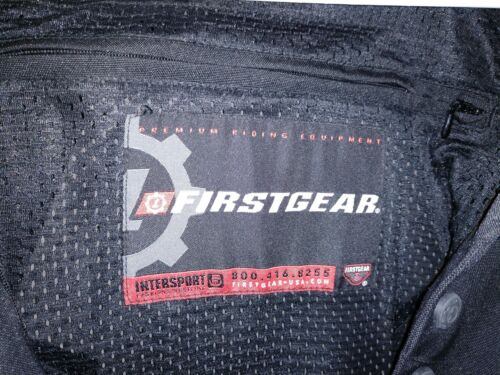 FIRST GEAR MEN'S KILIMANJARO AIR PADDED MOTORCYCLE JACKET (GREY/BLACK ) XLARGE. - Picture 4 of 7