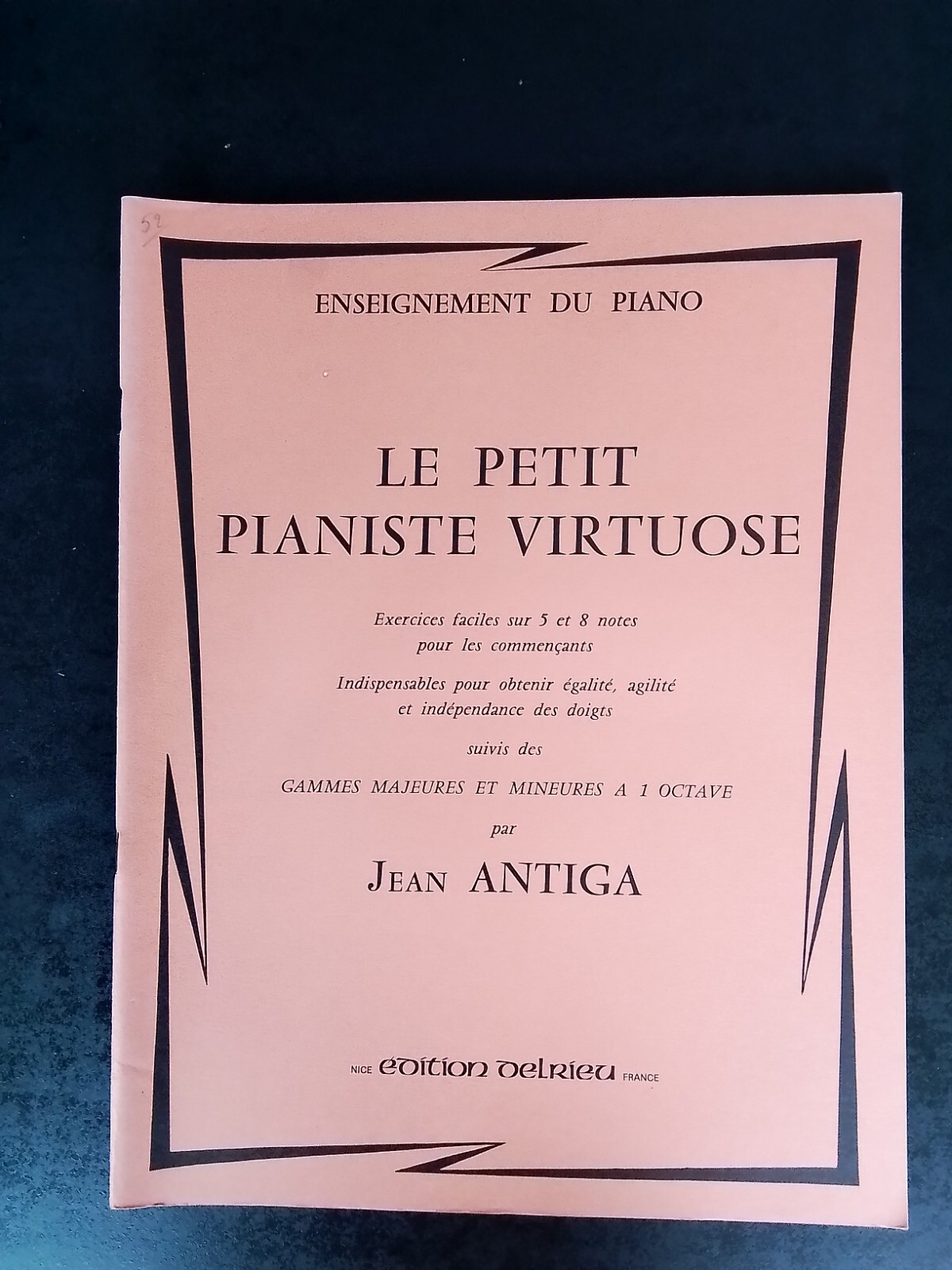 Partition Jean Antiga pour apprendre le piano facilement aux enfants