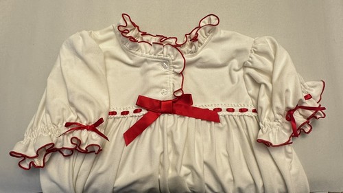 Only Little Once Girls Clara Pajamas White Red Nutcracker Nightgown Size 14 - Picture 8 of 11