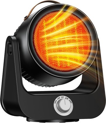 1500W Ceramic Garage Heater Electric 250Sq.ft 1S Heating Tip-over& Overheat Safe