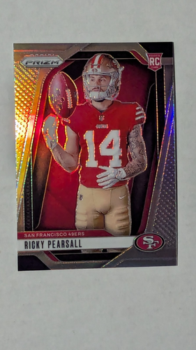 2024 Panini Prizm Ricky Pearsall SP Rookie Silver Image Variation 49ers RC #34 - Bild 1 von 4