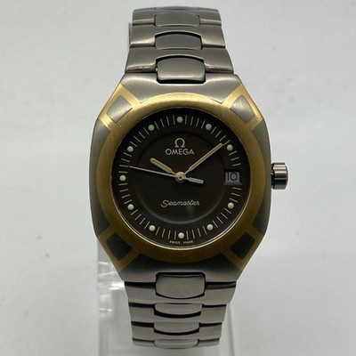 Omega Seamaster Polaris Quartz Titan/Gold Herrenuhr ca. 1976