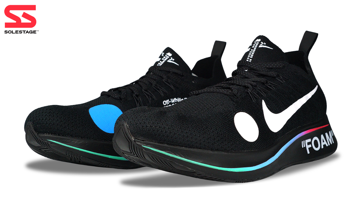 NIKE × OFF-WHITE ZM FLY MERCURIAL FK OW Size 11.5 - Off-White x Nike Zoom Fly Mercurial Flyknit Black for
