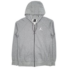 NIKE AIR JORDAN Full Zip Cotton Blend Jumper Sweatshirt Mens M