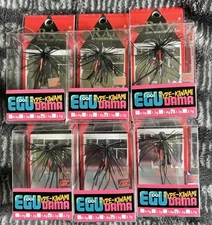 6 Raid Japan Rubber Jig EGU Dama Type-Kiwami 2.3g EDK002 Black Blue Flake