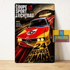 BMW E9 3.0 CSL Le Mans Metal Tin Sign 20x30cm Vintage Racing Poster