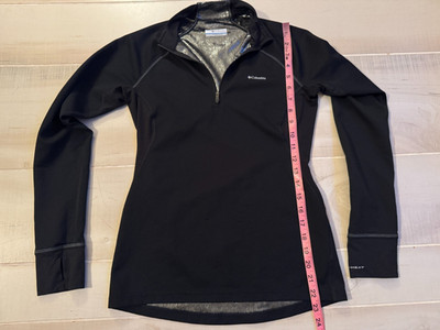 Columbia black omni heat 1/4 zip top shirt size S  women's