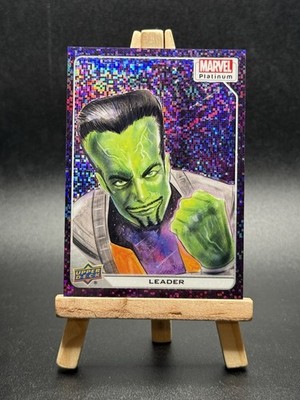 2023 Upper Deck Marvel Platinum Purple Pixels # d /35 Leader #30