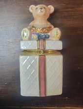 Ceramic Bear Figurine container.