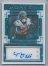 2023 Panini One Tank Dell Rookie Auto Blue Parallel 34/75 Texans RC