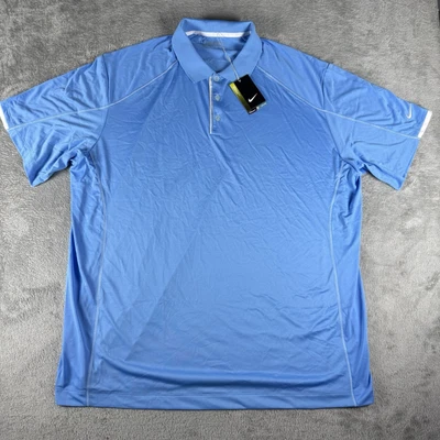 NEW Nike 2013 Golf Polo Blue Dri-Fit Athletic Men’s Size 3XL Collared Shirt - Image 1 of 4