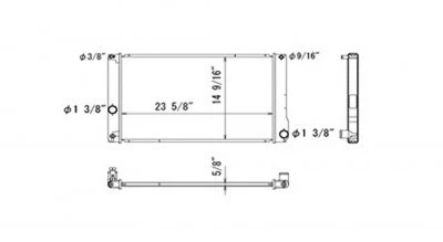 Radiador para Toyota Prius V 12-16 1,8 L L4 fila única TO3010337 16400-37260 Foto 3 de 4