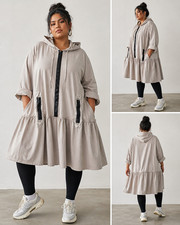 Cooles Oversized Kleid / Longtunika von Nonz Fashion, EG (48-58), neu