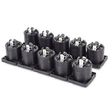 10X Speakon 4-Pin Female Jack Compatible Audio Cable Panel Socket Connector