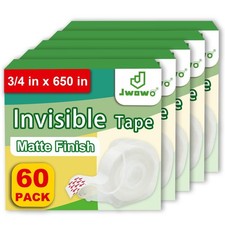 Invisible Tape with Refillable Tape Dispenser, Holiday Supplies and Gift Wrap...