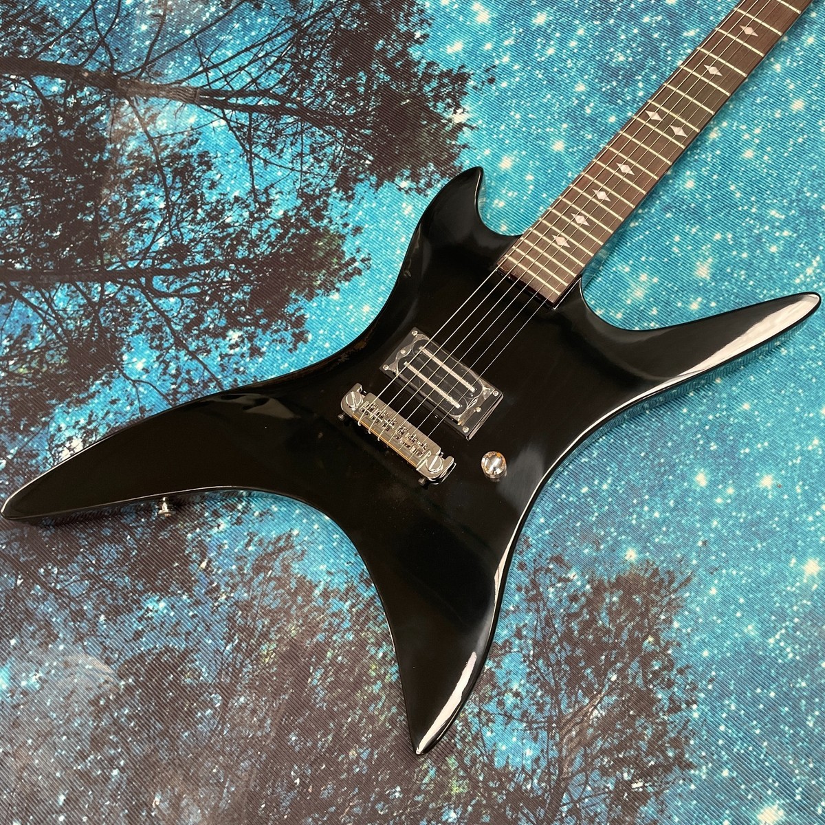 B.C. Rich Warlok エレキギター ブラック Black BC Rich Warlock Electric Guitar 6 Strings Solid Body H-H