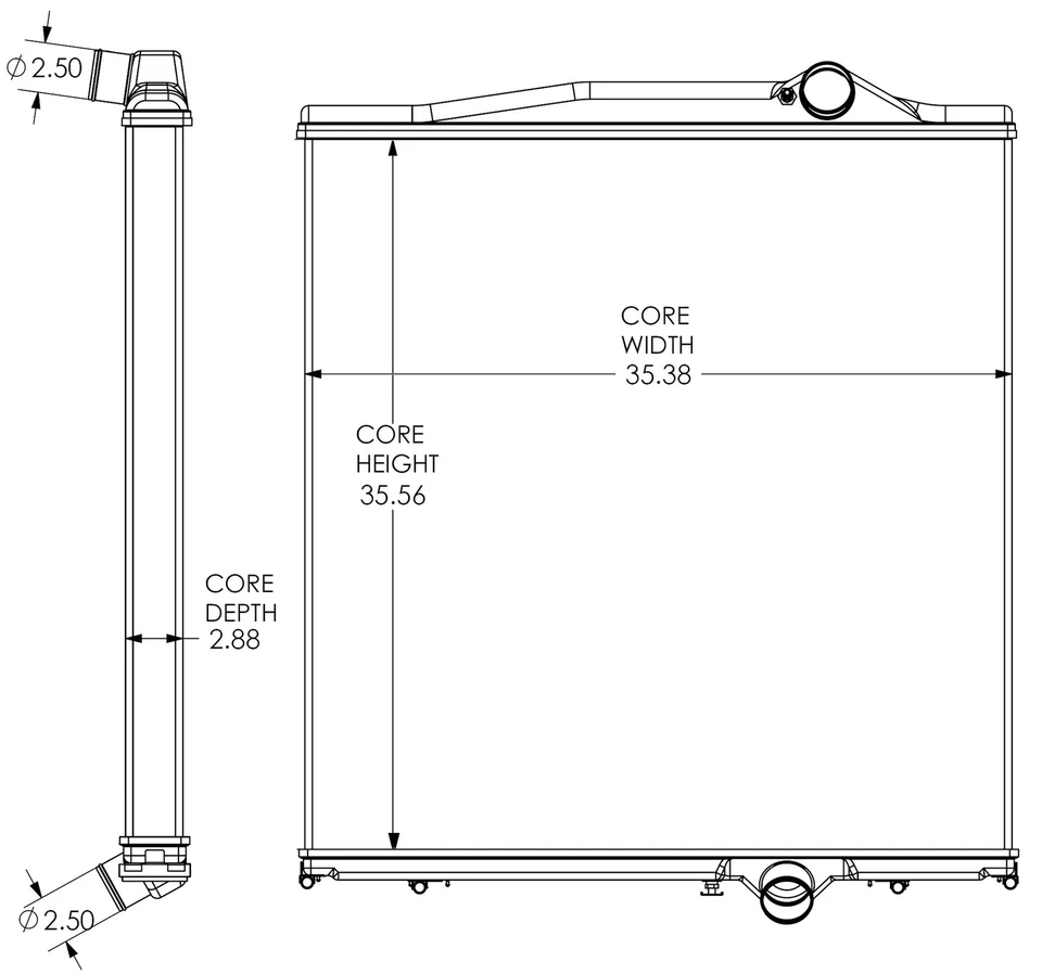 Radiador nuevo para Volvo VNL VNM VOL09 2000-2008 Foto 3 de 4