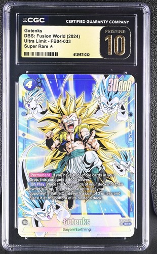 CGC Pristine 10 Gotenks FB04-033 Super Rare Dragon Ball Super Fusion Wor
