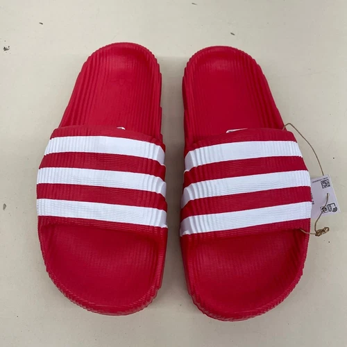 ADIDAS Adilette 22 sandali slide uomo taglia 8 rosso bianco IG9259