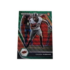 2021 Panini Prizm Draft Picks - Chuba Hubbard #125 Green Wave Prizm (RC)