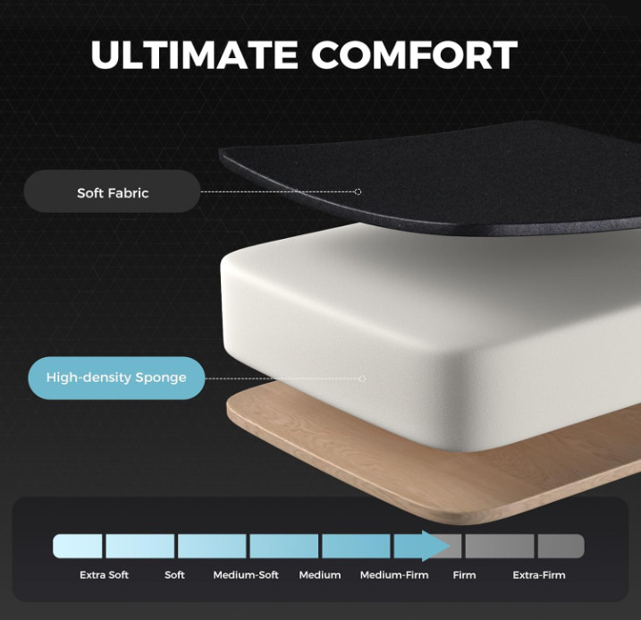 GTPLAYER Gaming Chair w/ Footrest, Lumbar Support, Height Adjust & 360° Swivel