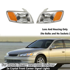 For 1997-1999 Toyota Camry Us-spec 2x Crystal Front Corner Light Parking Light