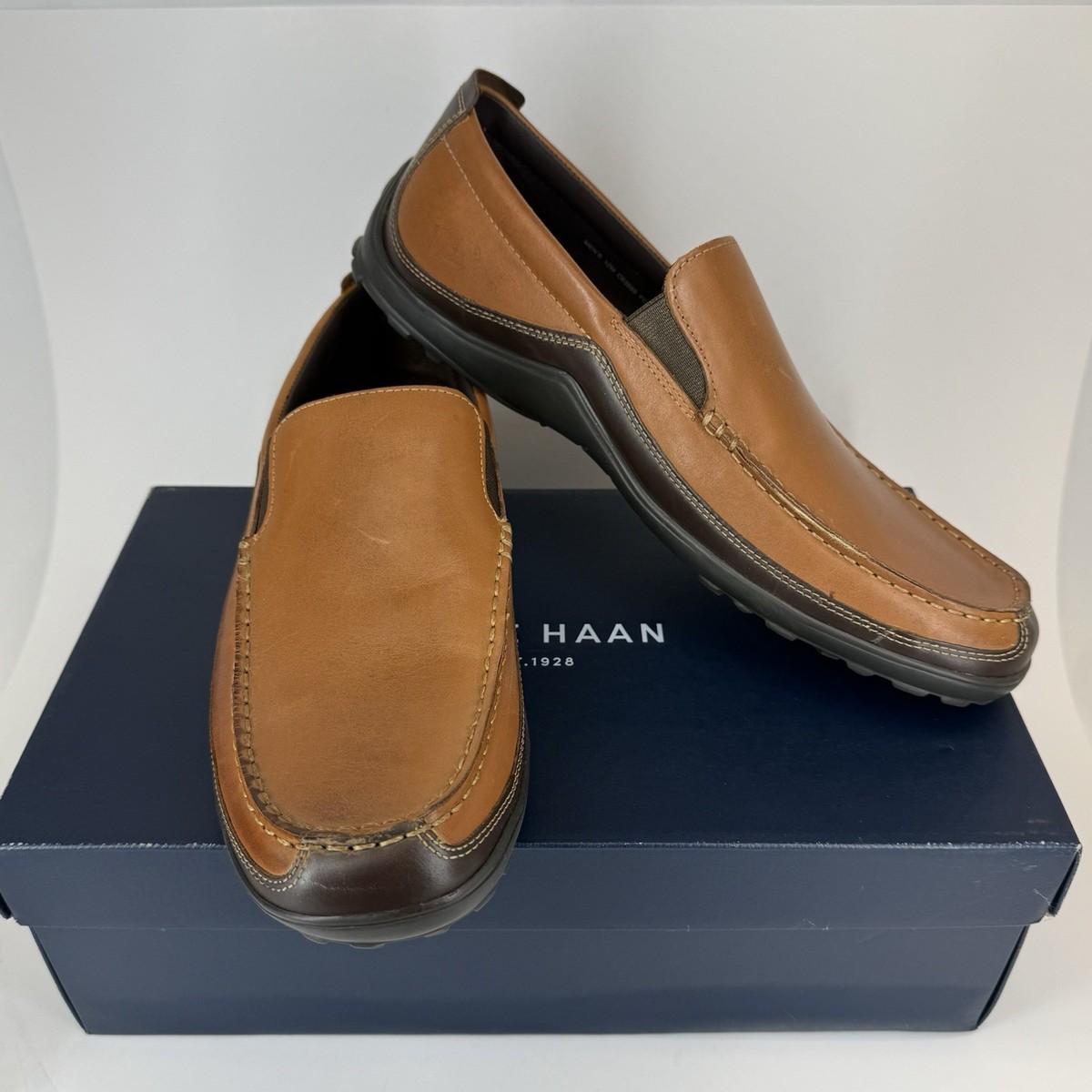Cole Haan Shoes Mens 12 M Tucker Venetian Tan Brown Leather 