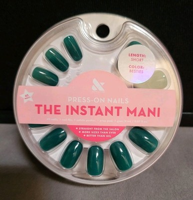 Olive & June Instant Mani Press-On Nails (Glue) | , Oval Short  