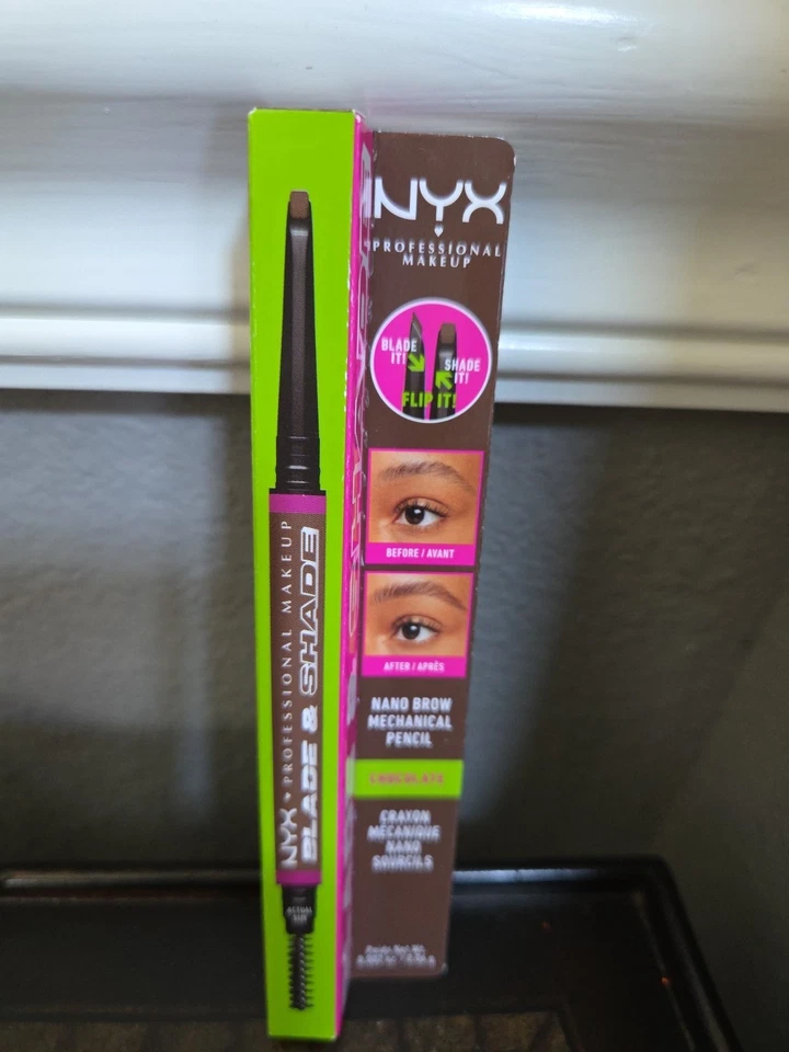NYX  Makeup Brow Blade & Shade Nano Mechanical Brow Pencil Chocolate BOGO FREE - Image 2 of 2