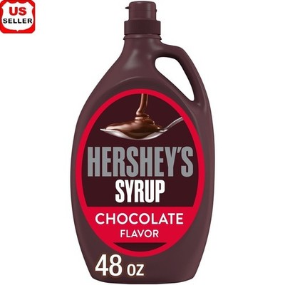 Chocolate Syrup Flavored Squeeze Bottle Topping Desserts Milk Coffee 48oz New