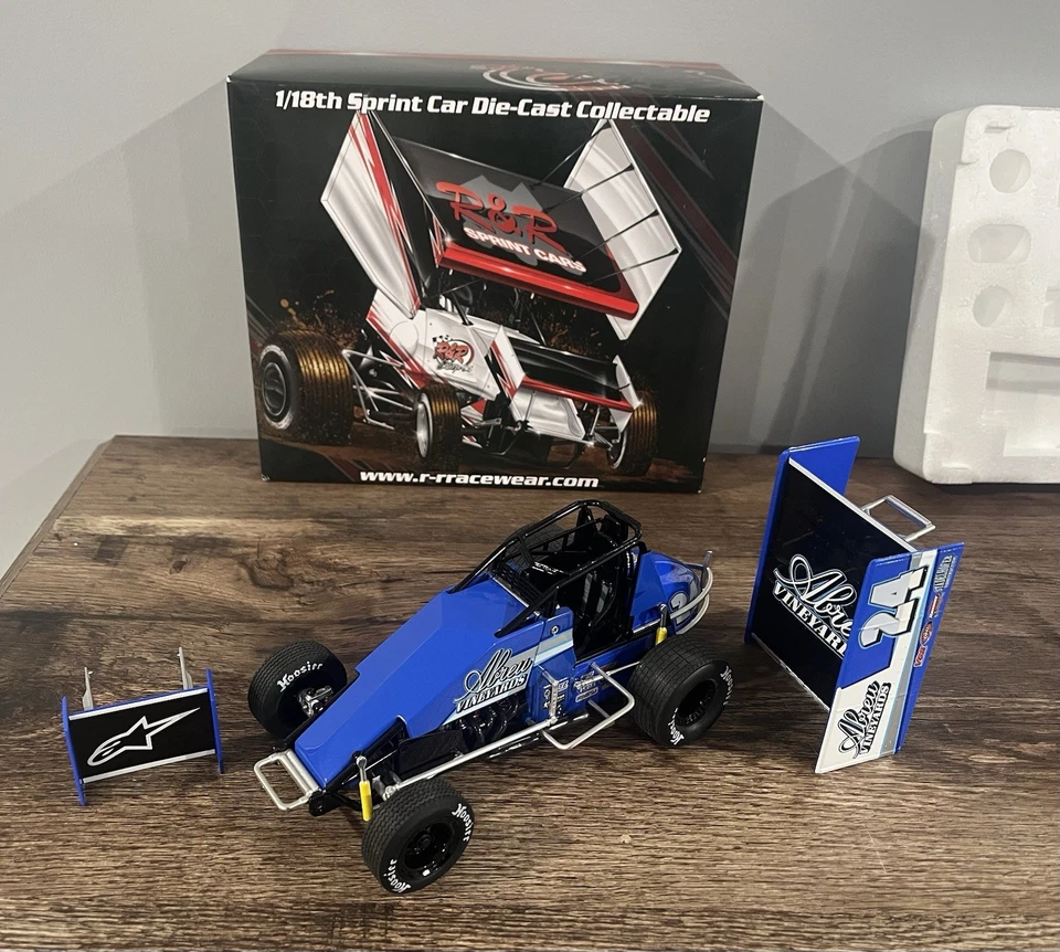 RARE 2015 RICO ABREU # 24 VINEYARDS 1:18 WINGED SPRINT CAR R&R 181505 ACME - Image 3 of 4