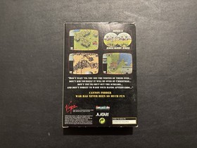 Atari Jaguar Cannon Fodder Cartridge & Box Authentic Tested & Works!