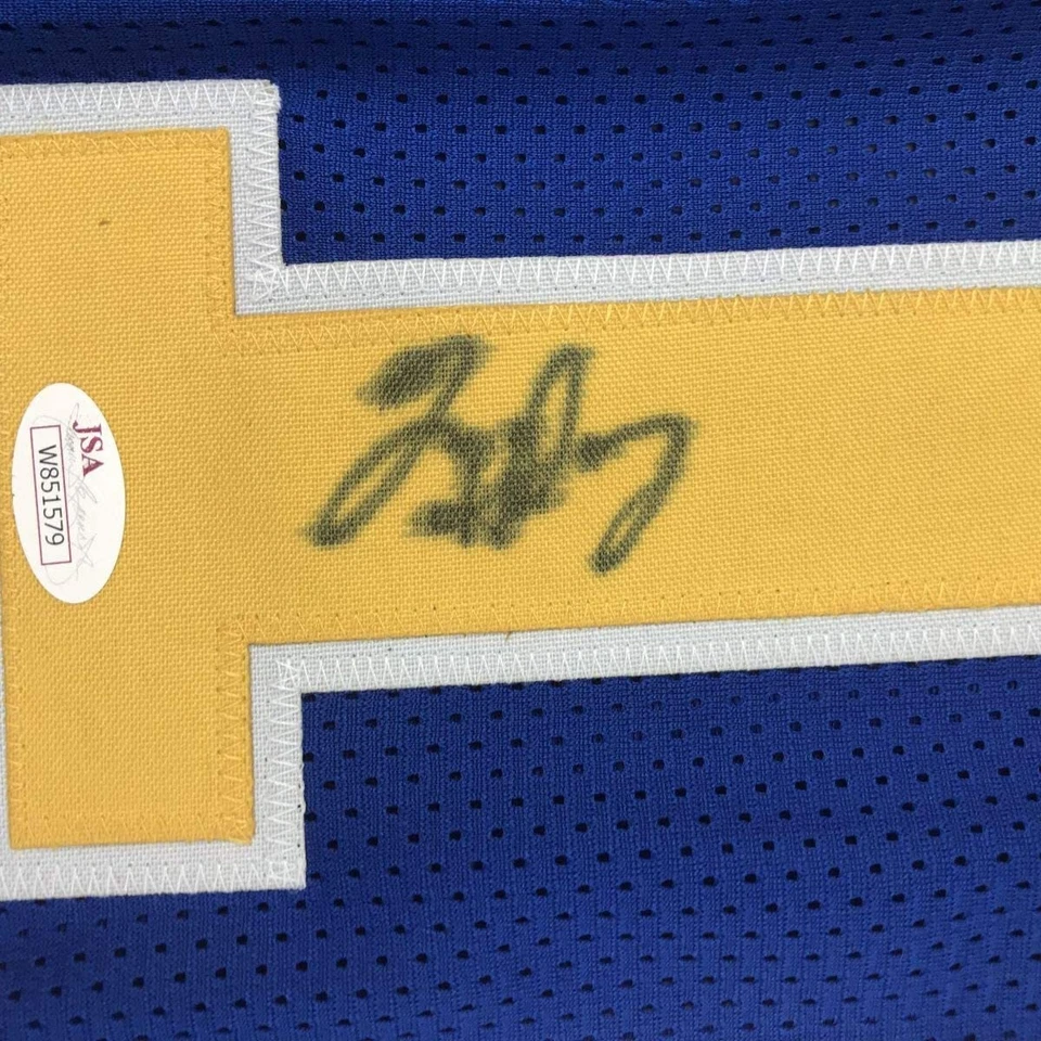 Autographed/Signed TIM HARDAWAY Golden State Blue Basketball Jersey JSA COA Auto - Image 3 of 4