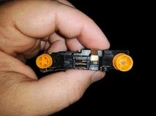 Orange HO Slot Car 4 Gear Rims (Set Of 4)