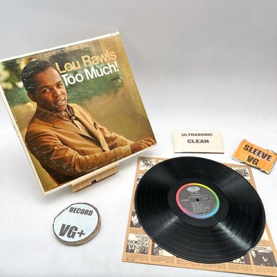 Lou Rawls- Too Much! VG+/VG Ultrasonic Clean 1967 Los Angeles Pre