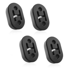 4 PCS Car Rubber Exhaust Hanger, Heavy Duty Auto Exhaust Muffler Black-4 PCS
