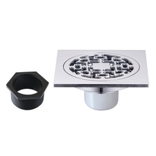 Kingston Brass BSF4272 Watercourse 3-15/16" Square Shower Drain - Chrome