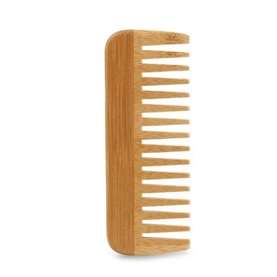 Bamboo Wide Tooth Comb Anti Static Detangling Comb Curly Hair Men Women Salon