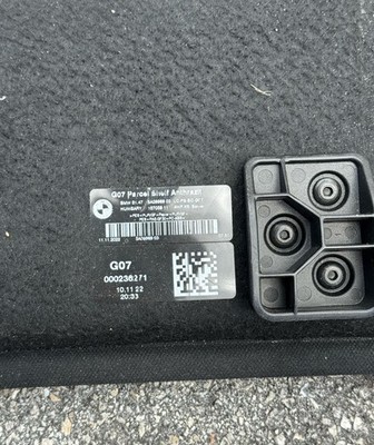 BMW X7 Cargo Shelf g07 parcel shelf anthrazit | eBay