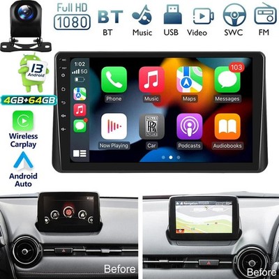 Car Radio Stereo Carplay For 2016-2021 Mazda CX-3 4+64G 9in Car Player