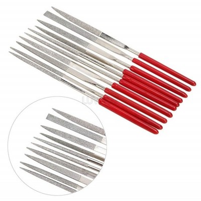 10pcs in 1 Guitar Fret Nut Saddle Slot Grinding File Set Luthier Repair Tool