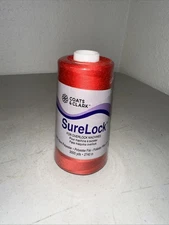 SureLock Thread Coats & Clark 3000 yds Polyester NEW 4540 red